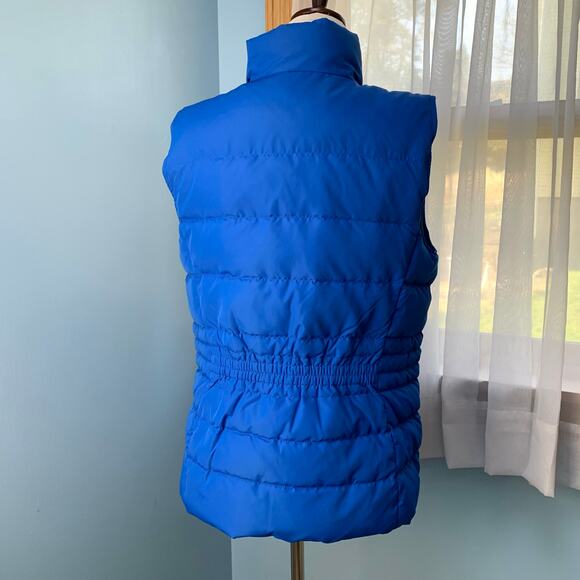 Talbots Royal Blue Quilted Puffer Vest Size Small - Picture 3 of 4